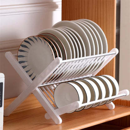 Kitchen Organizer Dish Drying Rack Plates Shelf Plastic Holder Dish Rack Sink Draining Bowl Storage Stand Home Accessories
