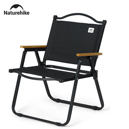 Naturehike Camping Chair Portable Folding Kermit Chair High Load Foldable Travel Wood Chair Outdoor Picnic Relax Fishing Chair