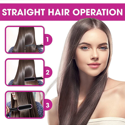 Multifunctional Ionic Hair Straightener and Curler Comb - Smarsty