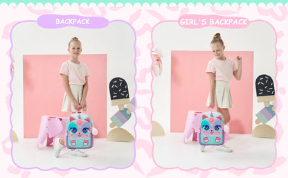 Sequins 13 Inch Girls Kindergarten School Backpack Bright - Smarsty