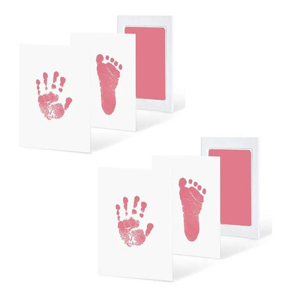 No Touch Baby Hand Footprint Kit Safe Ink Pad Souvenir - Smarsty