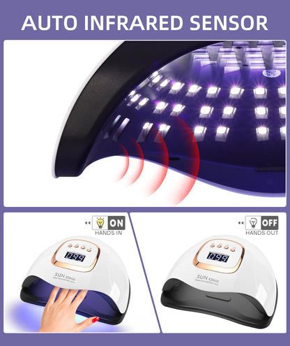 UV LED Nail Lamp 380W for Fast Gel Drying - Smarsty