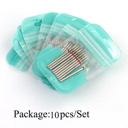 10 Piece Diamond Nail Drill Bit Set for Perfect Manicures - Smarsty