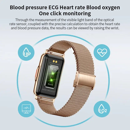 LIGE Smart Watch for Women with Full Touch Screen - Smarsty