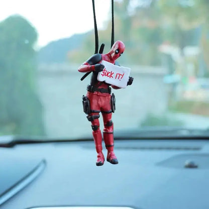 Deadpool Car Pendant Rearview Mirror Charm Interior Decor - Smarsty