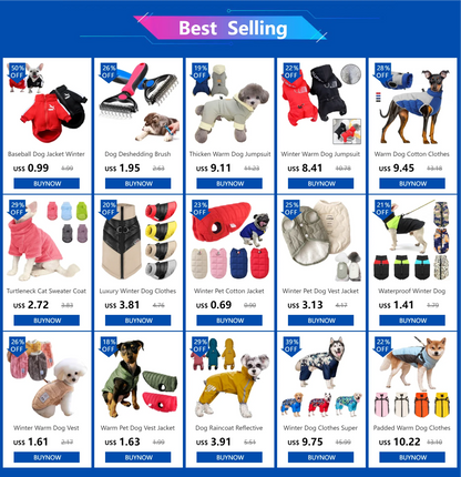 Winter Fleece Dog Jacket for Small Pets - Smarsty