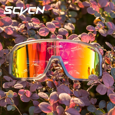 SCVCN Photochromic Cycling Glasses Bike Mountain Bicycle Golf UV400 Sunglasses Sport Protection Glasses for Men Women Baseball by Smarsty