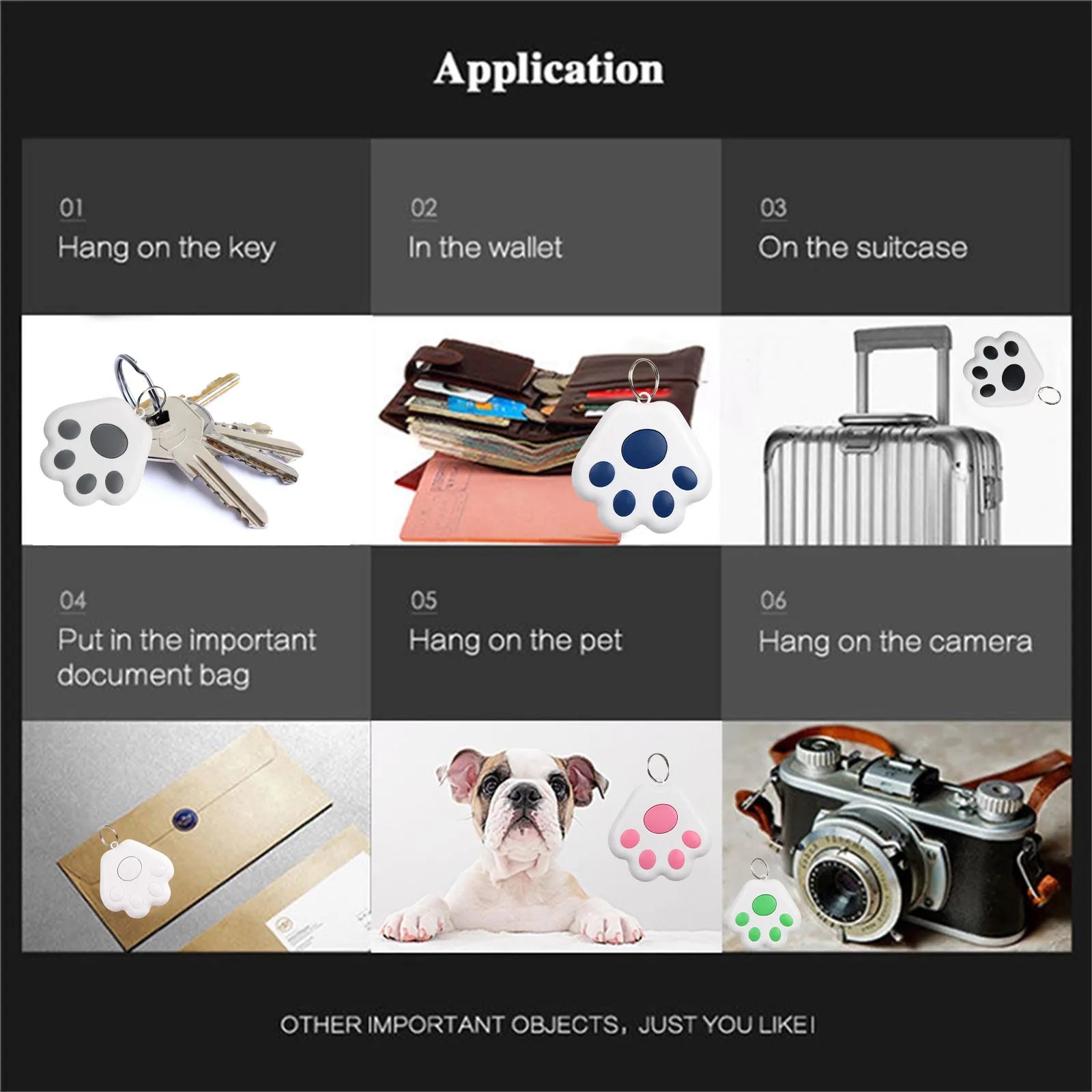 Mini GPS Tracker Bluetooth Anti-Lost Device for Pets and Kids - Smarsty