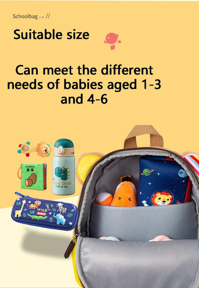 3D Biomimetic Animal Kids Backpack School Bag For Daily Use - Smarsty