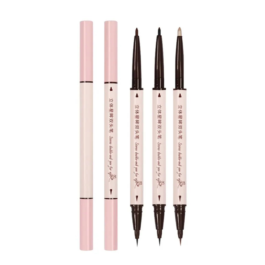 Double Head Eyeliner Pen with Fine Tip Waterproof - Smarsty