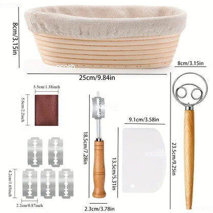 Professional Baking Tools Kit with Sourdough Starter Jar - Smarsty