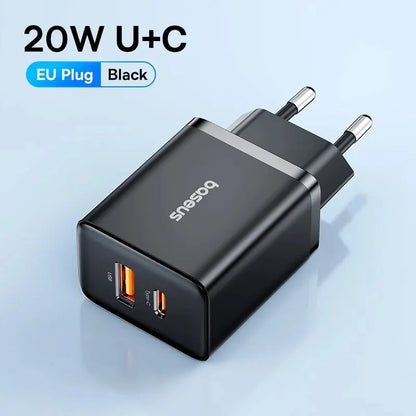 Compact 20W USB C PD Fast Charger For iPhone Android - Smarsty