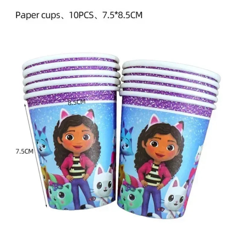 Disney Gabby's Dollhouse Birthday Party Tableware Set - Smarsty