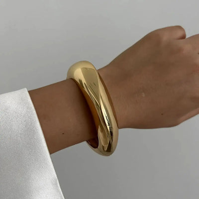 Vintage Hip Hop Metal Cuff Bangles for Women - Smarsty