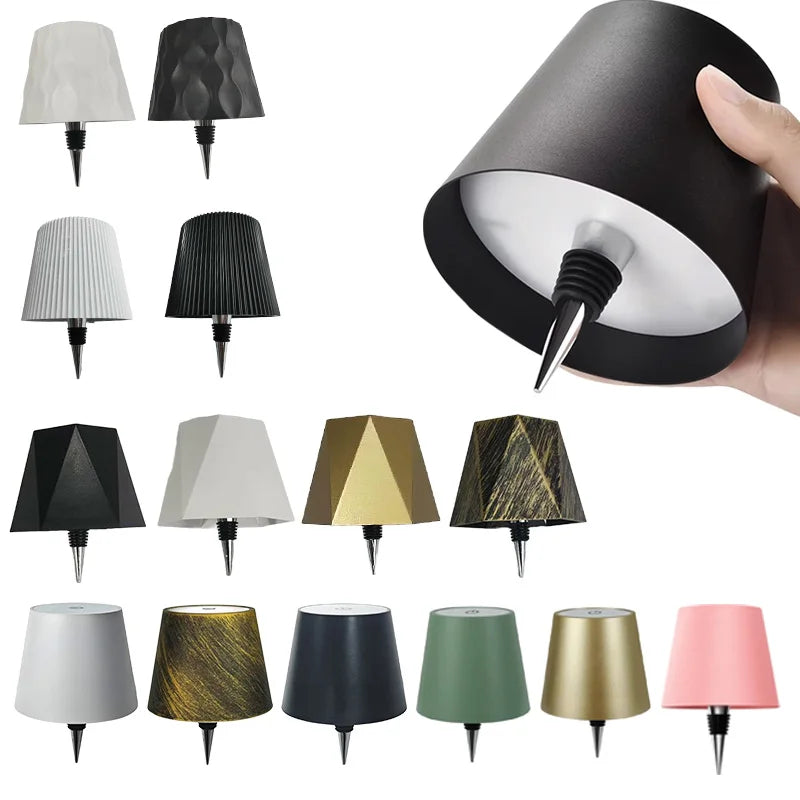 Wireless Touch Control Bottle Lamp with Dimmable Colors - Smarsty