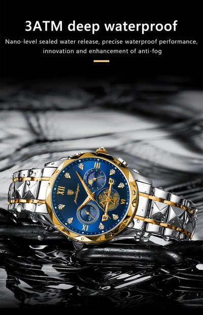 Luxury Waterproof Chronograph Watch for Men - Smarsty