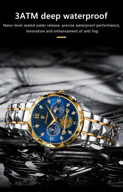 Luxury Waterproof Chronograph Watch for Men - Smarsty