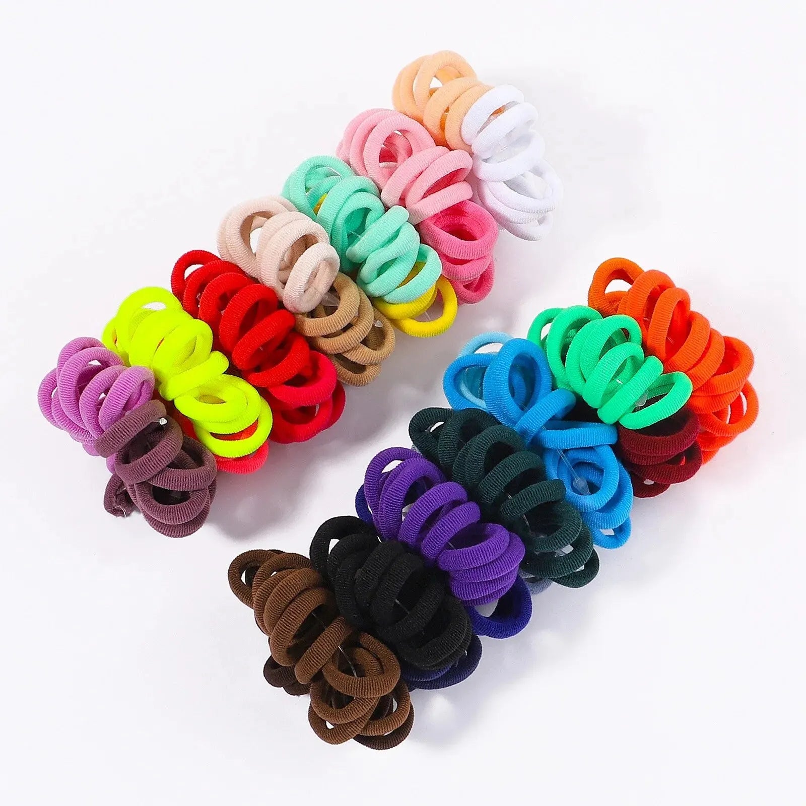 300pcs Girls Colorful Elastic Hair Bands Soft Bulk Pack - Smarsty