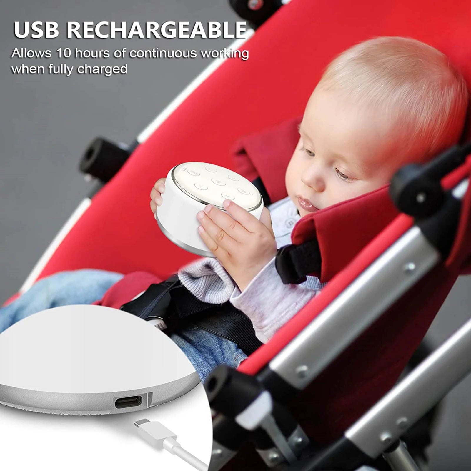 White Noise Machine For Baby Sleep Soothing Night Lights - Smarsty