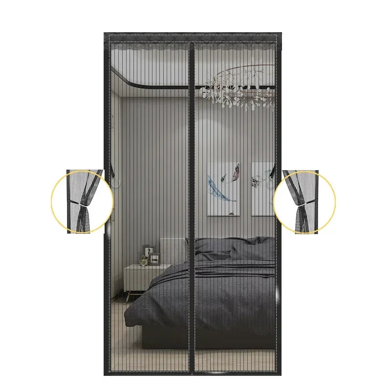 Heavy Duty Magnetic Screen Door Mesh Curtain for Bug Protection - Smarsty