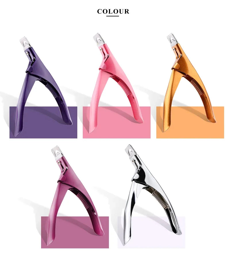 Professional Stainless Steel False Nail Clippers for Precise Trimming - Smarsty