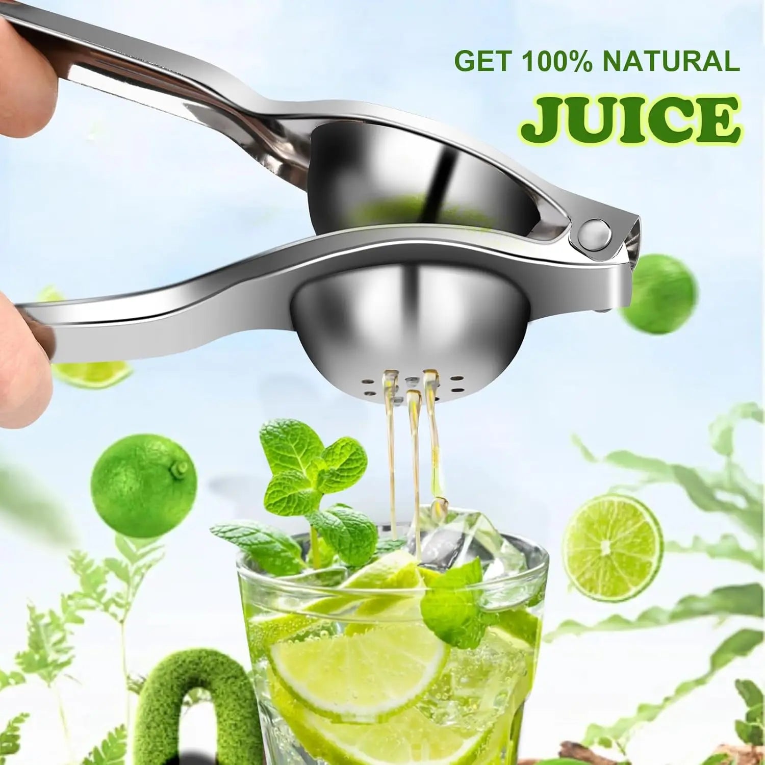 Stainless Steel Lemon Squeezer Manual Lemon Clip Processor Household Orange Citrus Juicers Fruit Pressing Kitchen Accessories