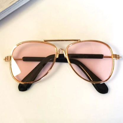 Vintage Round Dog Sunglasses for Stylish Pet Photos - Smarsty