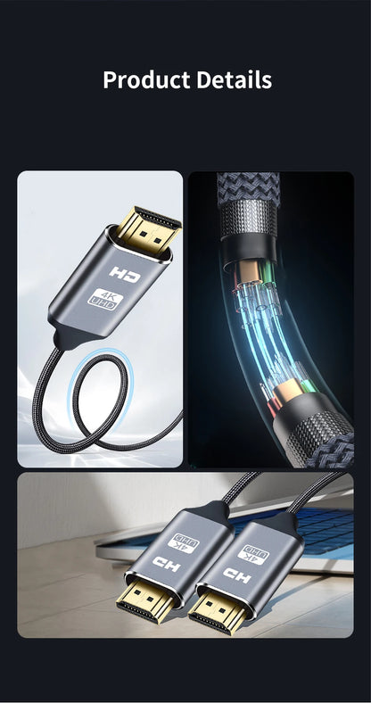NIERBO HDMI 2.0 Cable 4K High Speed for Gaming - Smarsty