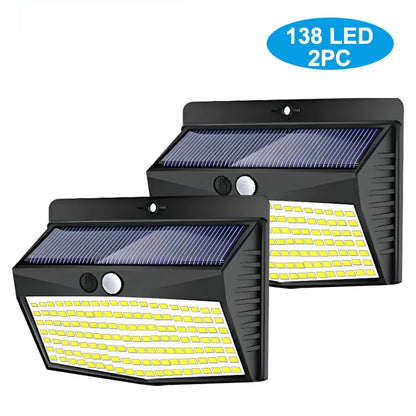 138 LED Solar Wall Lights with Motion Sensor - Smarsty