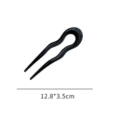 Fashion U-Shaped Tortoiseshell Hair Fork for Women - Smarsty
