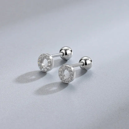 Hypoallergenic Heart Stud Earrings Screw Back For Women - Smarsty
