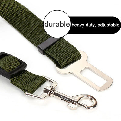 Adjustable Dog Car Seat Belt Harness with Reflective Cushioning - Smarsty