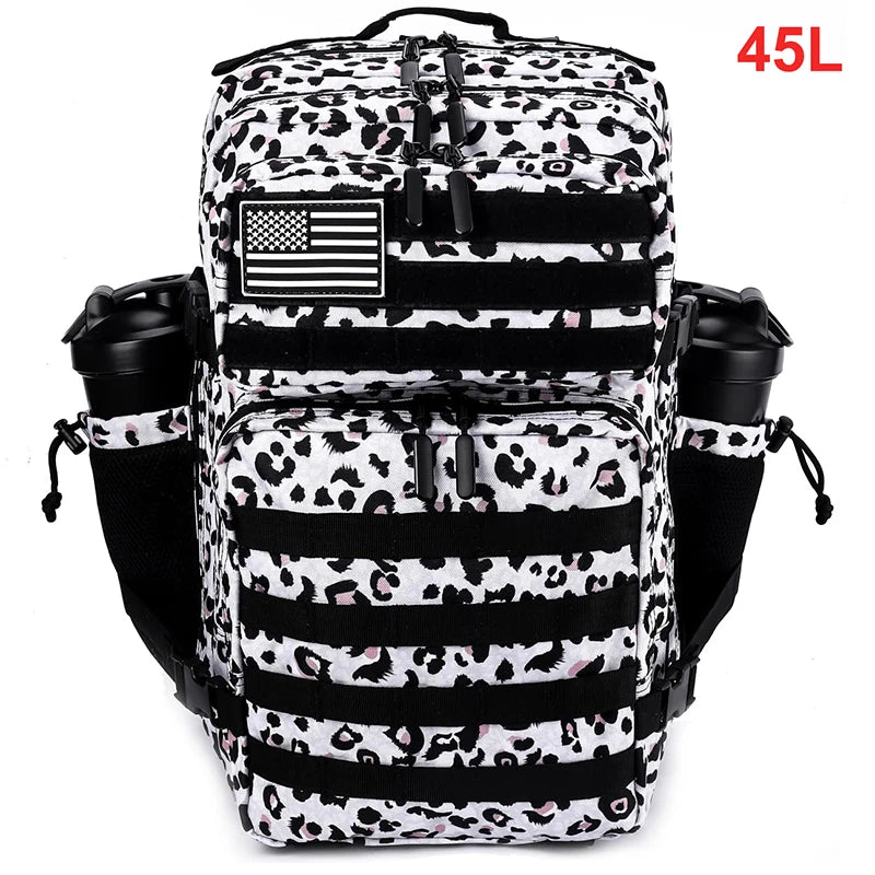 45L Tactical Backpack Men Outdoor Waterproof Sports Travel Gym Hiking Bug Out Bag Military Camping Hunting Survival Rucksack - Smarsty