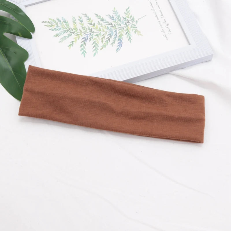 Cotton Stretch Headband For Women Men Comfortable Workout - Smarsty