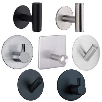 Stainless Steel Bathroom Hardware Set with Towel Rack - Smarsty