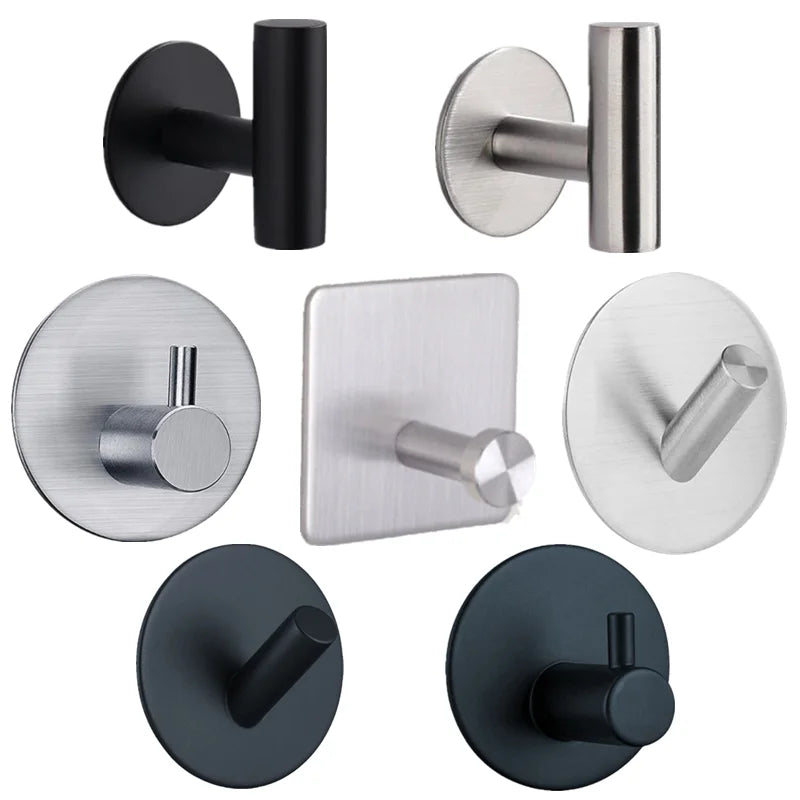 Stainless Steel Bathroom Hardware Set with Towel Rack - Smarsty