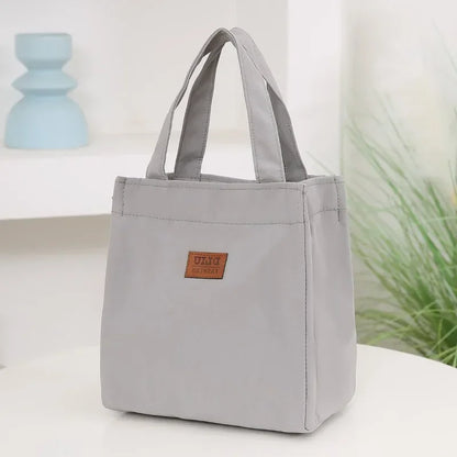 Large Capacity Insulated Lunch Bag With Sturdy Top Handle - Smarsty