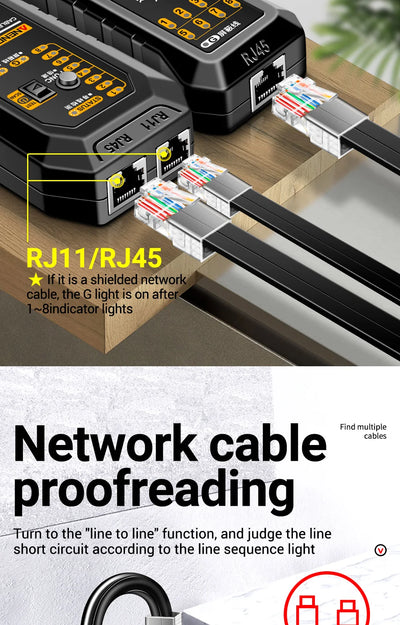 ANENG M469A Network Cable Tracker Tool with RJ45 and RJ11 Support - Smarsty