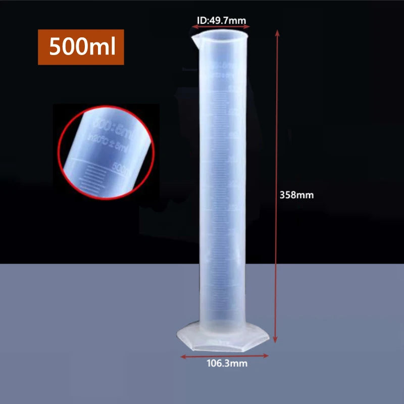 Transparent Plastic Graduated Cylinder for Accurate Liquid Measurement - Smarsty