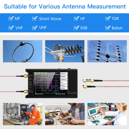 NanoVNA-H Vector Network Analyzer with Spectrum Tuning - Smarsty