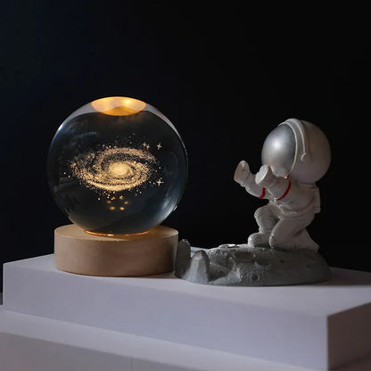 Galaxy Crystal Ball LED Night Light for Home Decor - Smarsty