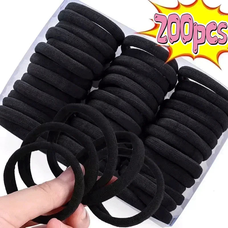 200 Pack Elastic Hair Bands For Women No Damage Soft - Smarsty