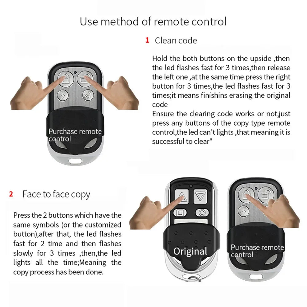 5YOA Universal Garage Door Remote Control Transmitter - Smarsty