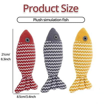 Interactive Cat Fish Toy With Catnip For Playful Kittens - Smarsty