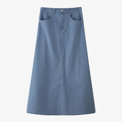 AS 2025 pinstripe denim skirt fashion woman clothes lady wear - Smarsty
