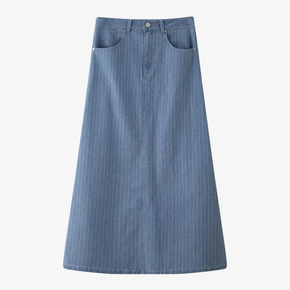 AS 2025 pinstripe denim skirt fashion woman clothes lady wear - Smarsty