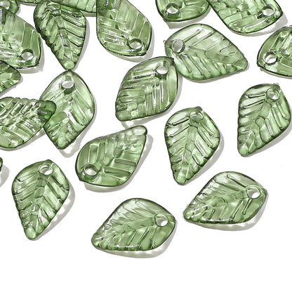 Acrylic Tree Leaf Beads For Handmade DIY Jewelry Set - Smarsty