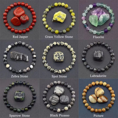 Natural Stone Beads Bracelet for Reiki Healing - Smarsty