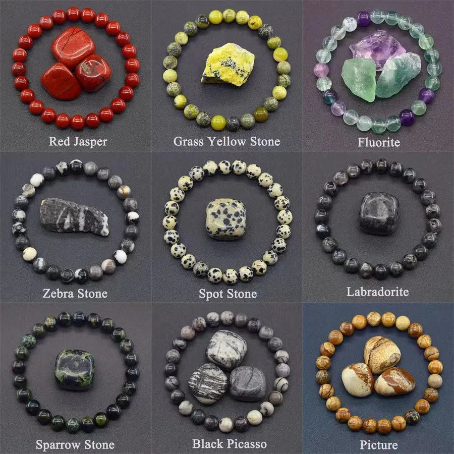 Natural Stone Beads Bracelet for Reiki Healing - Smarsty