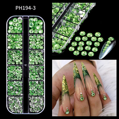 Mixed Nail Rhinestones with Shiny Clear Colors for Stunning Nail Art - Smarsty